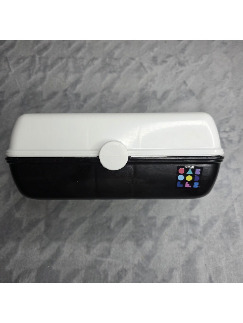 Caboodles Makeup Case W/Mirror Black and White .